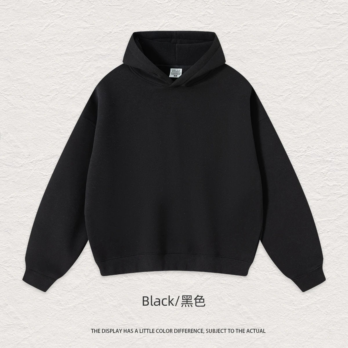 FAD Solid Color Heavyweight Hooded Sweatshirt