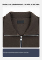 PLUS NO LOGO Casual Jacquard Striped Sweater Jacket